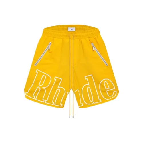 RHUDE Желтые Мужские Повседневные Шорты