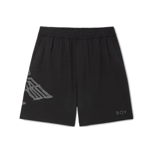 Boy London Повседневные шорты Унисекс Черные