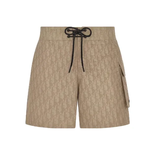 DIOR FW23 Пляжные шорты Мужские Бежевые