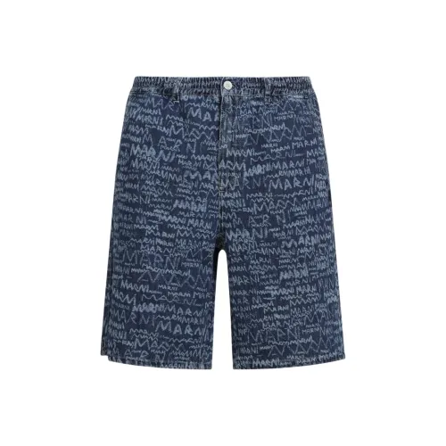 MARNI Blue Men's Denim Shorts MARNI Синие Мужские Джинсовые Шорты