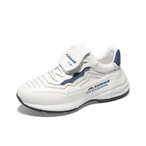 KOLUMB Slip Прочный Дышащий Легкий Низкий Топ Повседневный Мужской Белый Синий