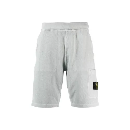 STONE ISLAND Серые Мужские Повседневные Шорты