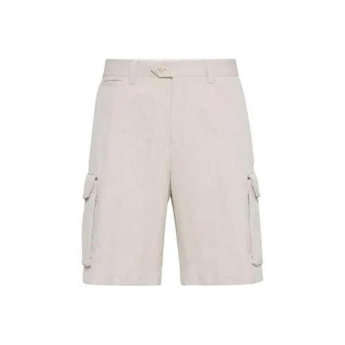 BRUNELLO CUCINELLI Light Beige Мужские Карго Шорты