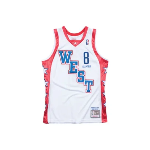 Mitchell Ness Белая мужская баскетбольная футболка