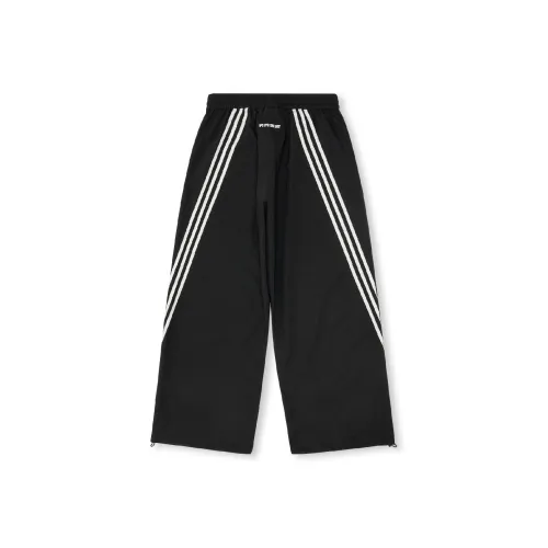 RASS Черные Унисекс Повседневные Брюки