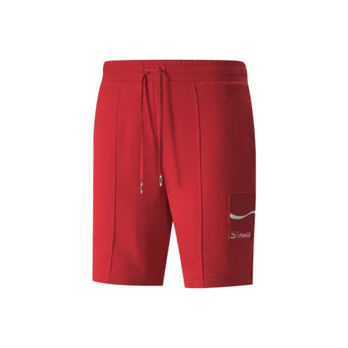 PUMA Coca Cola Повседневные шорты Мужские Красные