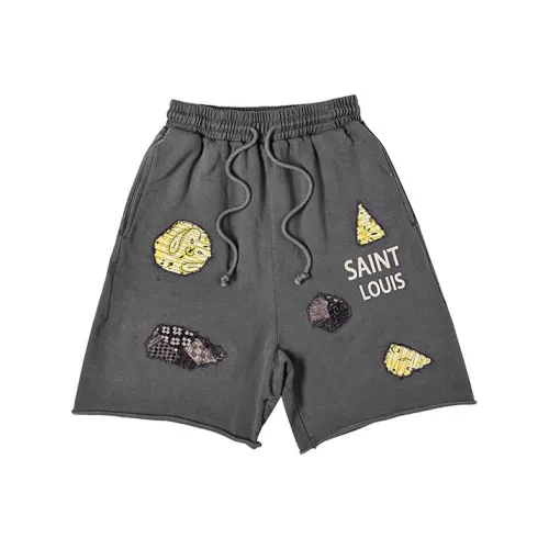 SSSAINT LOUIS Мытый серый Унисекс Повседневные шорты