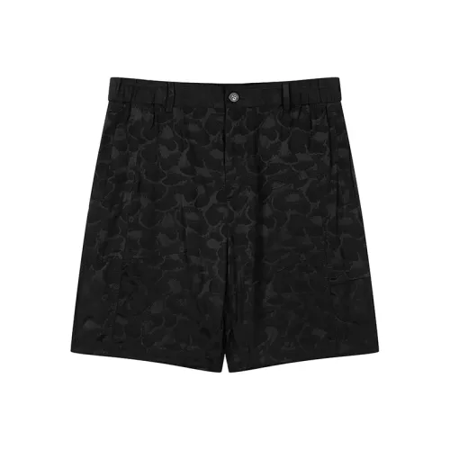 DAVID NAMAN Черные Мужские Повседневные Шорты