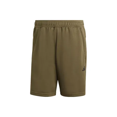 Adidas Olive Green Men's Casual Shorts Adidas Оливково-зеленые Мужские Повседневные Шорты