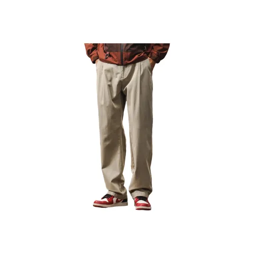 JIELEINUO Повседневные брюки Мужские Серый Зеленый