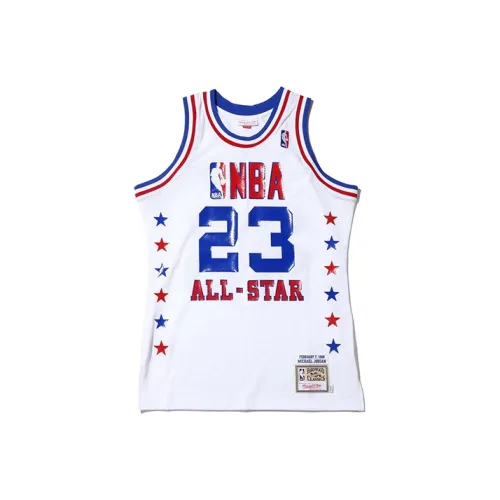 MITCHELL NESS x JORDAN BRAND Баскетбольная Джерси Унисекс Белая