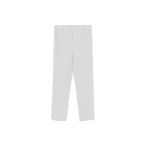 Homme Plissé Issey Miyake Повседневные брюки Мужские Светло-серые