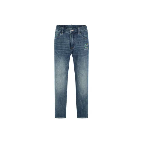 Cavalli Class Blue Men's Jeans Кэвали Класс Синий Мужские Джинсы
