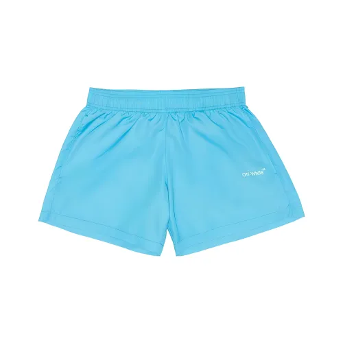 Off Белый SS22 Синий Мужские Плавательные Шорты