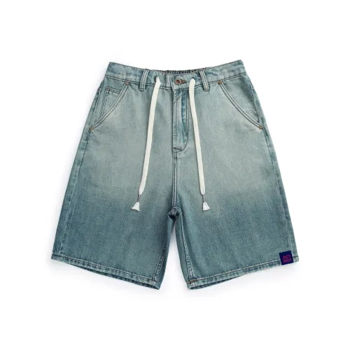 JUCY JUDY Джинсовые шорты Унисекс Градиент синий