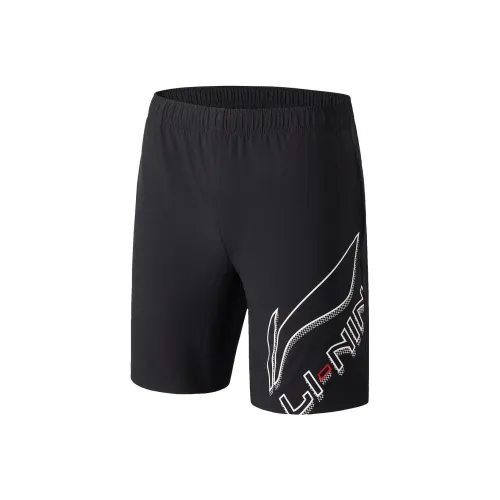 LINING Badminton Series Черные Мужские Повседневные Шорты