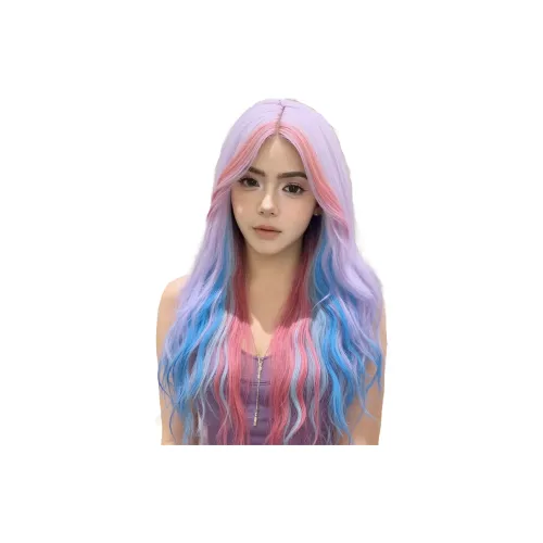 MEIZIYINGFA Харадзюку Мягкий Лолита Милый JK Радужный Длинный Кудрявые Волосы Парики