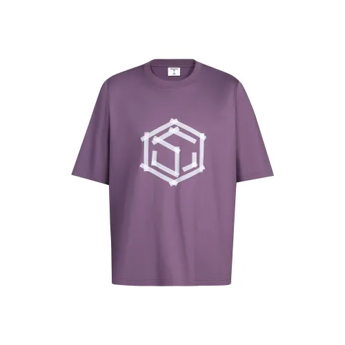 GUUKA TECH T-Shirt Мужской Фиолетовый