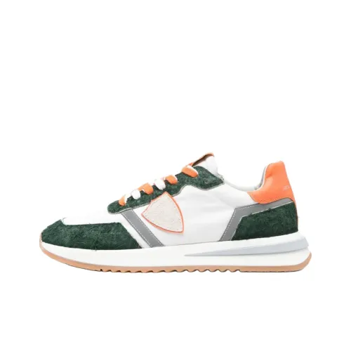 PHILIPPE MODEL Tropez 2,1 Low Топ Повседневная обувь Мужская Белый Зеленый