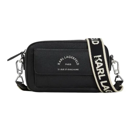 KARL LAGERFELD Полиуретан Сумка через плечо Стандартная Женская Черная