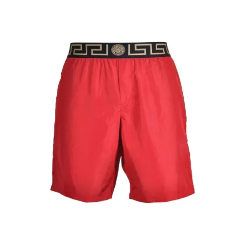 VERSACE Повседневные шорты Мужские Красные