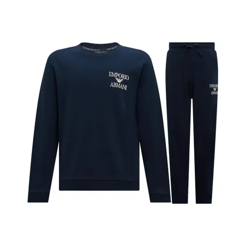 EMPORIO ARMANI FW23 Повседневная Спортивная Одежда Мужская Темно-Синий