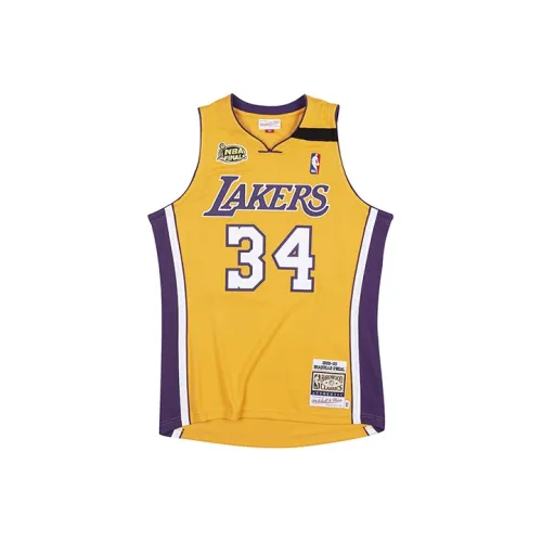 Mitchell Ness Желтая Мужская Баскетбольная Джерси