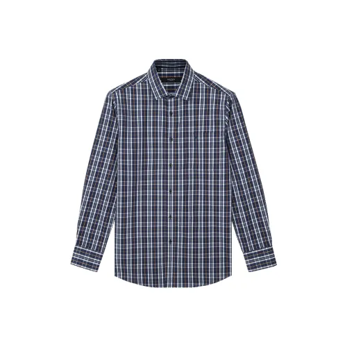 NAUTICA TAILORED Рубашка Мужская Синяя Клетка