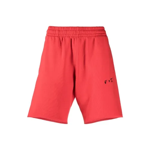 OFF Белый SS21 Красный Мужские спортивные шорты