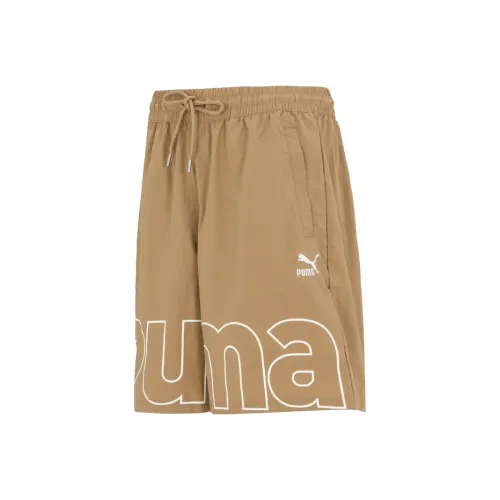 PUMA Khaki Мужские Повседневные Шорты