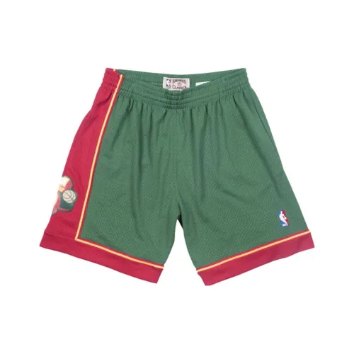 MITCHELL NESS Баскетбольные шорты Мужские Зеленые