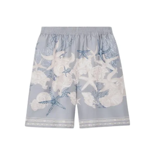 VERSACE LA Vacanza Праздника Коллекция SS24 Повседневные шорты Мужской Синий