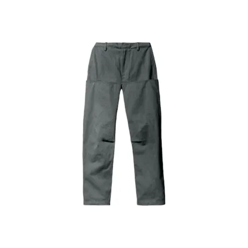 YEEZY x Gap X Balenciaga Сатиновые Cargo Повседневные Брюки Унисекс Серый Зеленый