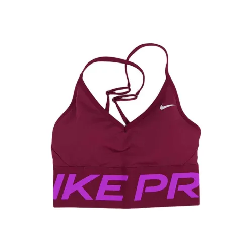 NIKE Женские майки темно-бордового цвета