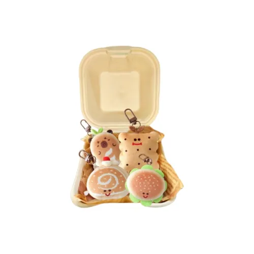 MENGXIAOZAI DELICIOUS С наполнителем Белый Дополнение Милый Куклы Плюшевый Брелок 8 см Высота