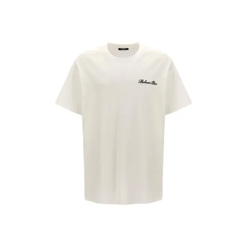BALMAIN Белая Мужская T-рубашка