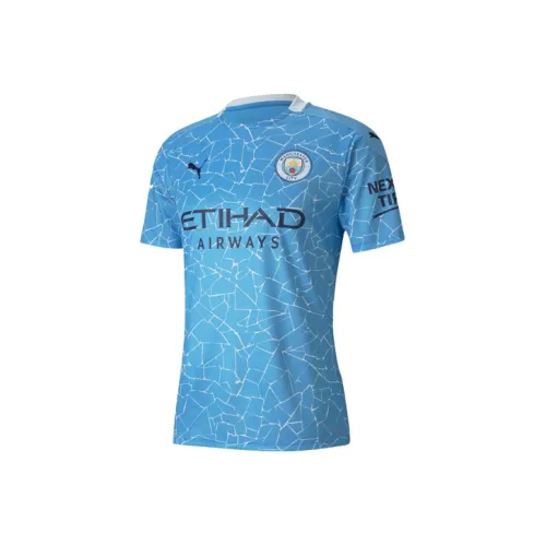 PUMA MCFC Небесно-голубой Мужской Футбольный Джерси