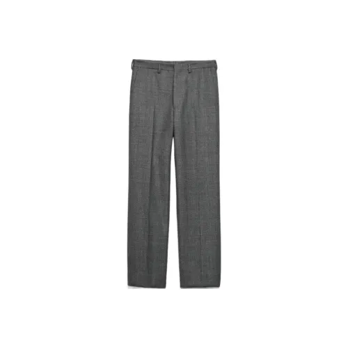 PRADA SS24 Повседневные брюки Мужские Лайм Серый