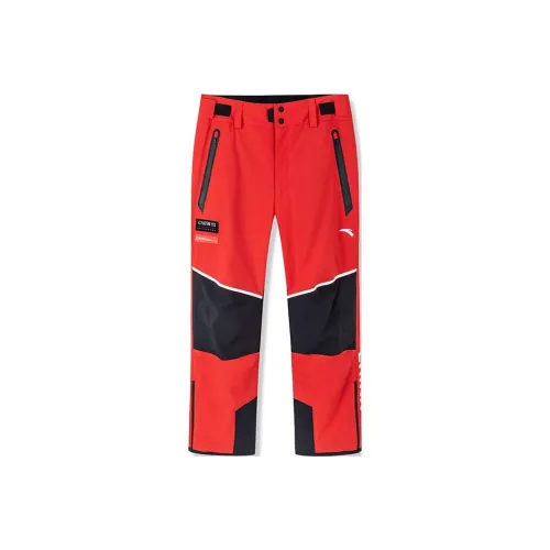 ANTA Variety Тренировки Коллекция Лыжные Штаны Мужские Красные