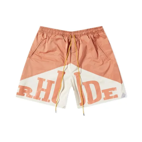 RHUDE Orange Men's Casual Shorts RHUDE Апельсиновые Мужские Повседневные Шорты