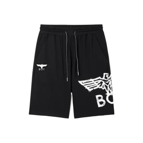 Boy London Черный Белый Мужские Повседневные Шорты