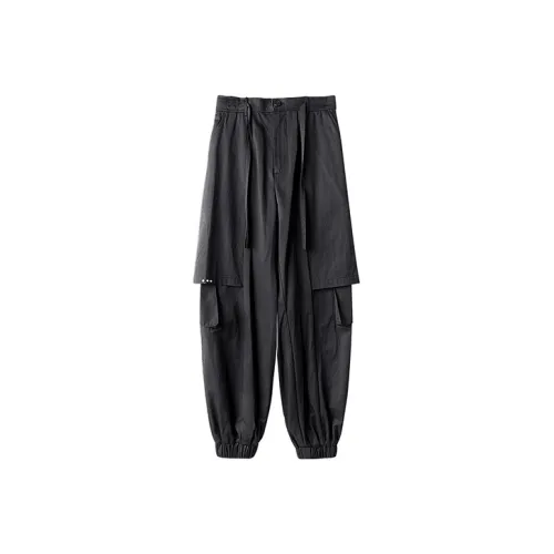 HUANXIANGZHE Повседневные брюки Унисекс Черный