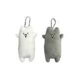 Белый + Серый, озорной котенок, подвеска