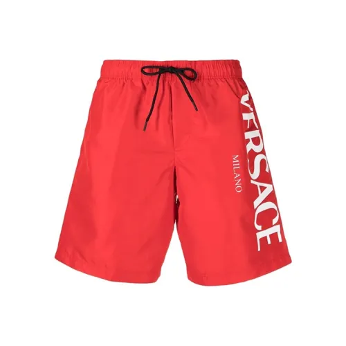 VERSACE Red Мужские Пляжные Шорты