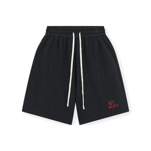DICETINY Черные Унисекс Повседневные шорты