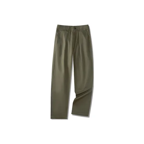 SHANTREE Повседневные брюки Унисекс Армейский зеленый