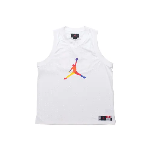 Jordan Баскетбольная Джерси Мужская Белая