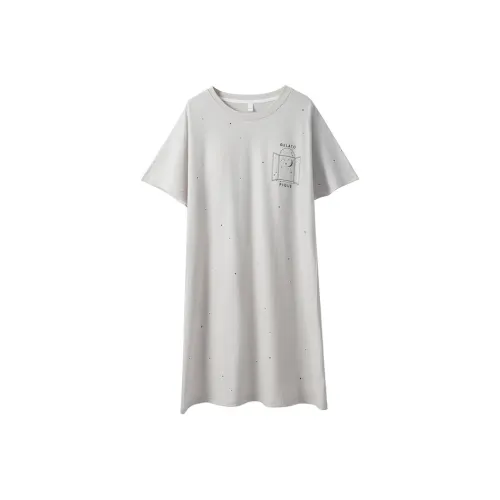 Sharefun Ночная сорочка Женская Серого цвета