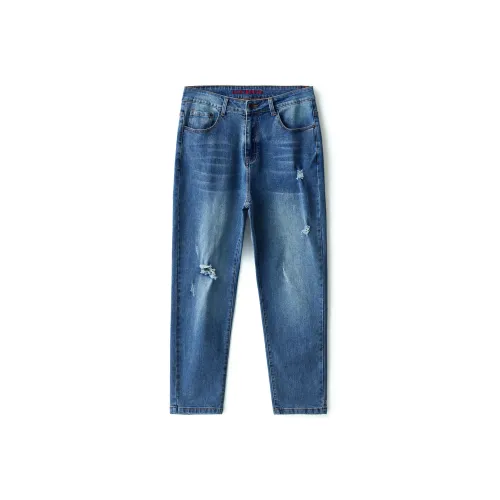 LUCKY BRAND Синие Унисекс Джинсы
