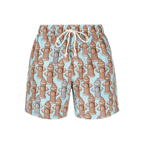 PALM ANGELS Небесно-голубые мужские плавательные шорты